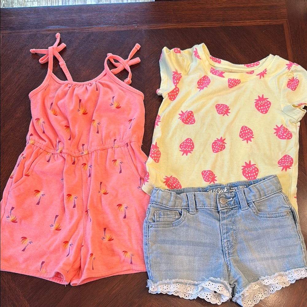 Cat & Jack Kids Matching Set - Pink and Yellow
